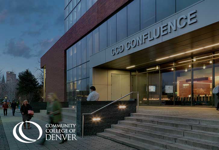 Photo of Confluence building at Community College of Denver