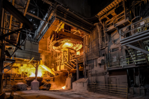 Inside the EVRAZ steel mill in Pueblo, Colorado