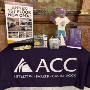 Image of Arapahoe Community College's table at the capitol.