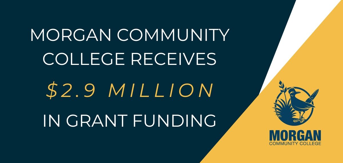 Graphic with text, "MCC Receives $2.9 Million Grant"